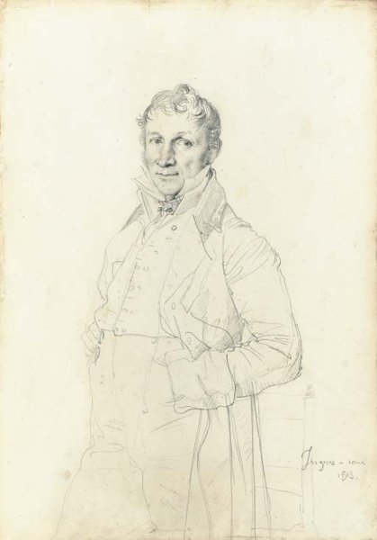 Portrait of a gentleman, believed to be Charles-Bernardin-Ghislain Coppieters-Stochove, three-quarter-length, by a chair