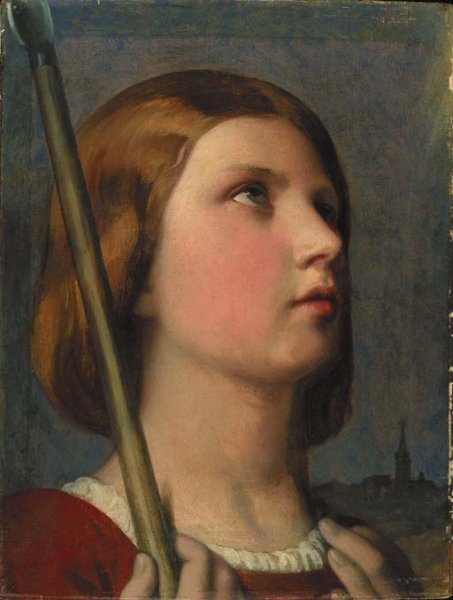 Tete de Jeanne d'Arc en extase