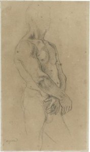 Study Of A Standing Male Nude, Turned Towards The Right