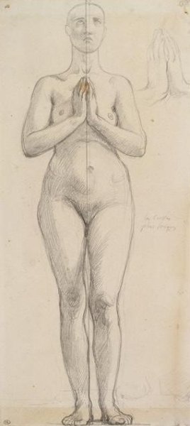 Study of the naked holy Isabella of France