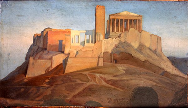 View of the Acropolis of Athens