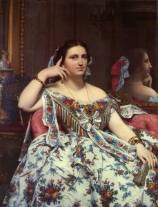 Madame Paul-Sigisbert Moitessier, née Marie-Clotilde-Inès de Foucauld, Seated [detail]