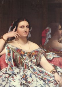 Madame Paul-Sigisbert Moitessier, née Marie-Clotilde-Inès de Foucauld, Seated [detail]