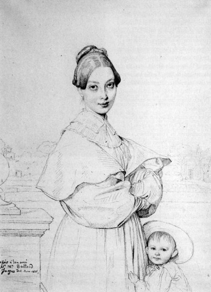 Madame Victor Baltard, born Adeline Lequeux, and her daughter, Paule