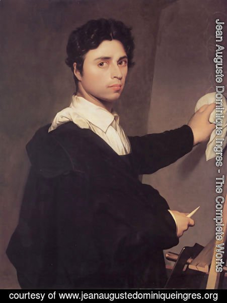 Jean Auguste Dominique Ingres - Self Portrait at the Easel
